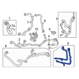 Honda OE - Left Drive Motor Battery Pack Coolant Hose