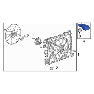 Honda OE - Left Engine Cooling Fan Shroud Bracket