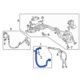Honda OE - Front A/C Refrigerant Suction Hose