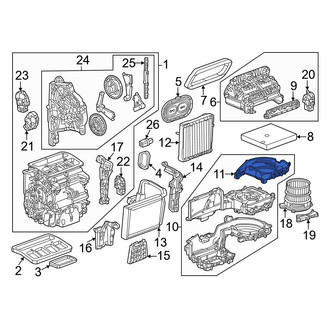 Honda OE - HVAC Blower Motor Housing