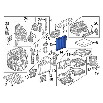 Honda OE - A/C Evaporator Core