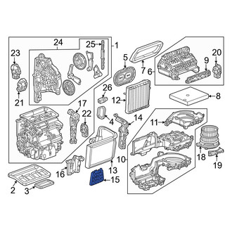 Honda OE - Lower HVAC Heater Core Bracket
