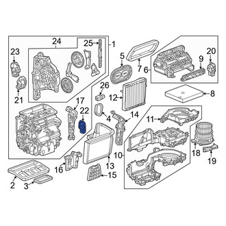 Honda OE - Right HVAC Blend Door Actuator