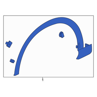 Honda OE - Front Left Wheel Arch Molding