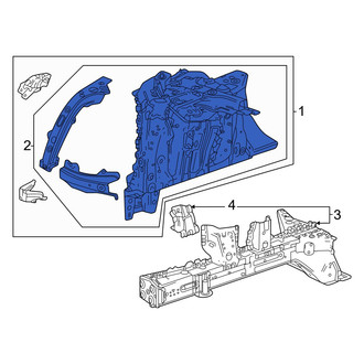 Honda OE - Front Left Fender Apron