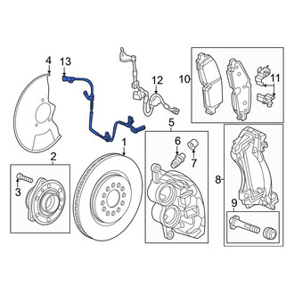 Honda OE - Front Left ABS Wheel Speed Sensor