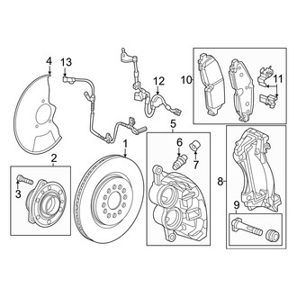 Honda OE - Front Suspension - Brake Components