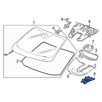 Honda OE - Interior Rear View Mirror Cover Access Cover