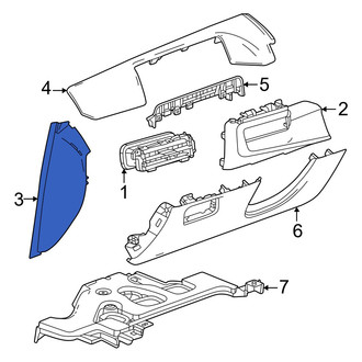 Honda OE - Left Instrument Panel Side Cover