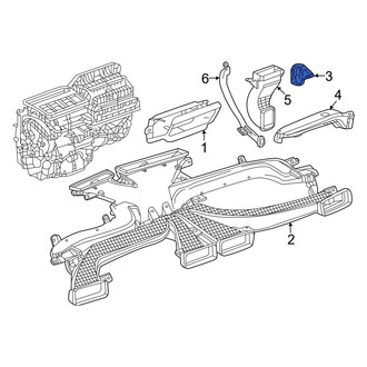 Honda OE - Front Right Lower Instrument Panel Air Duct