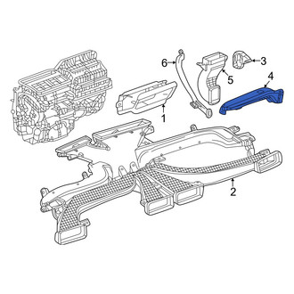 Honda OE - Front Left Lower Instrument Panel Air Duct