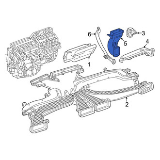 Honda OE - Front Lower Center Instrument Panel Air Duct