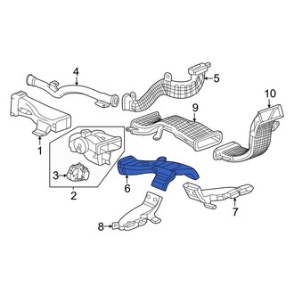 Honda OE - Rear Lower Center Instrument Panel Air Duct