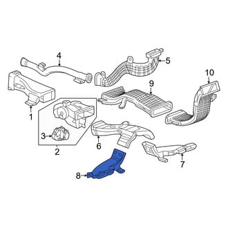 Honda OE - Rear Left Lower Instrument Panel Air Duct