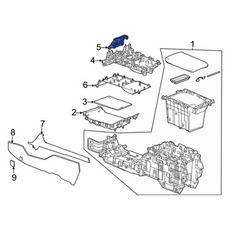 Honda OE - Console Trim Panel Bracket