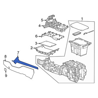Honda OE - Front Left Upper Console Panel