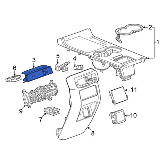 Honda OE - Upper Console Trim Panel