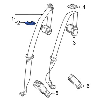 Honda OE - Rear Left Seat Belt Guide