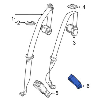 Honda OE - Rear Left Seat Belt Receptacle