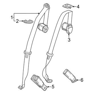 Honda OE - Restraint Systems - Rear Seat Belts