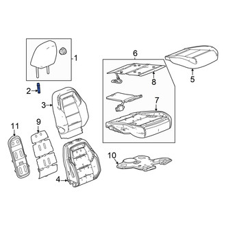 Honda OE - Front Left Headrest Guide