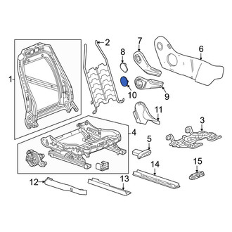 Honda OE - Right Seat Height Adjuster Handle Cover