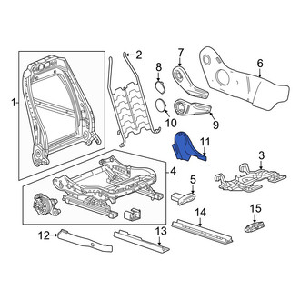 Honda OE - Front Right Inner Seat Trim Panel