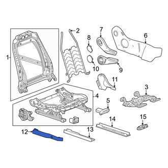 Honda OE - Front Right Seat Track Cover