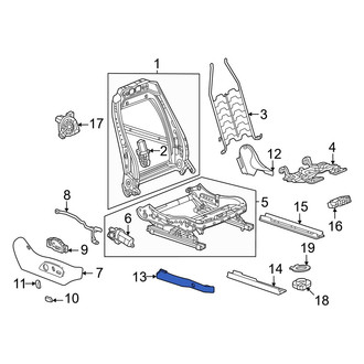 Honda OE - Front Right Seat Track Cover
