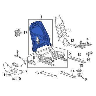 Honda OE - Front Left Seat Back Frame