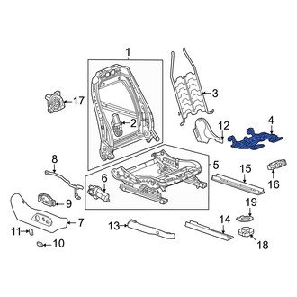 Honda OE - Front Left Seat Cushion Spring