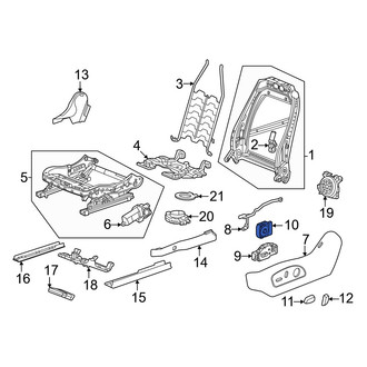 Honda OE - Front Left Seat Lumbar Switch