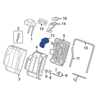 Honda OE - Rear Right Folding Seat Latch