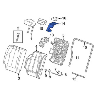 Honda OE - Rear Right Seat Latch Cover