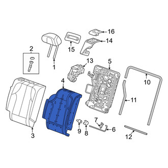 Honda OE - Rear Right Seat Back Cushion