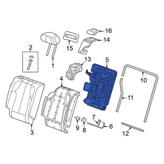 Honda OE - Rear Right Seat Back Frame