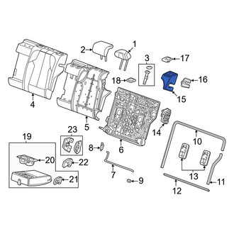Honda OE - Rear Left Seat Latch Cover