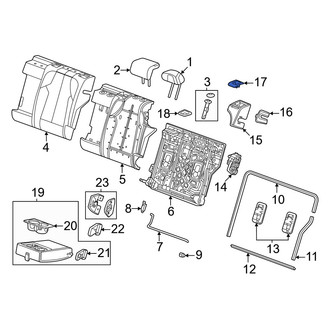 Honda OE - Rear Left Folding Seat Latch Release Handle Bezel