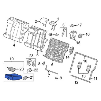 Honda OE - Rear Seat Armrest