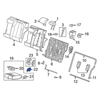 Honda OE - Seat Armrest Cap