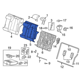 Honda OE - Rear Left Seat Back Cushion