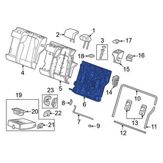 Honda OE - Rear Left Seat Back Frame