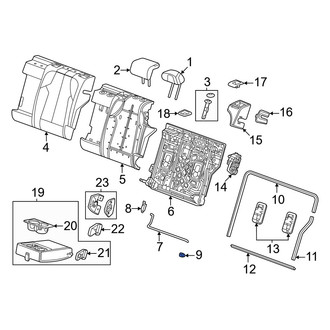 Honda OE - Left Seat Back Frame Sleeve