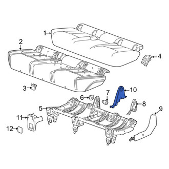 Honda OE - Rear Seat Hinge Cover