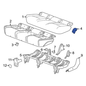 Honda OE - Rear Child Restraint Anchor Plate Bezel