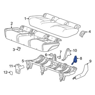 Honda OE - Rear Left Seat Hinge