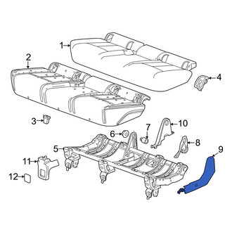 Honda OE - Rear Left Seat Trim Panel