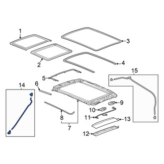Honda OE - Front Left Sunroof Drain Hose