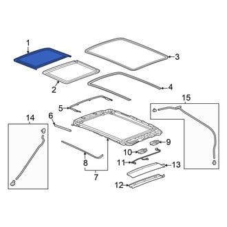 Honda OE - Front Sunroof Glass