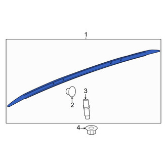 Honda OE - Left Roof Luggage Carrier Side Rail